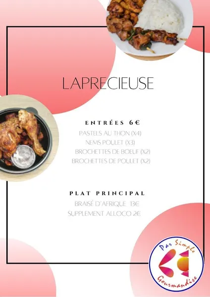 menu 0 of Par Simple Gourmandise - traiteur afro créole