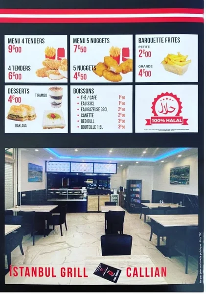 menu 1 of Istanbul Grill Callian