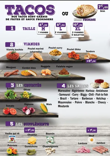 menu 0 of Tasty’Food Haguenau