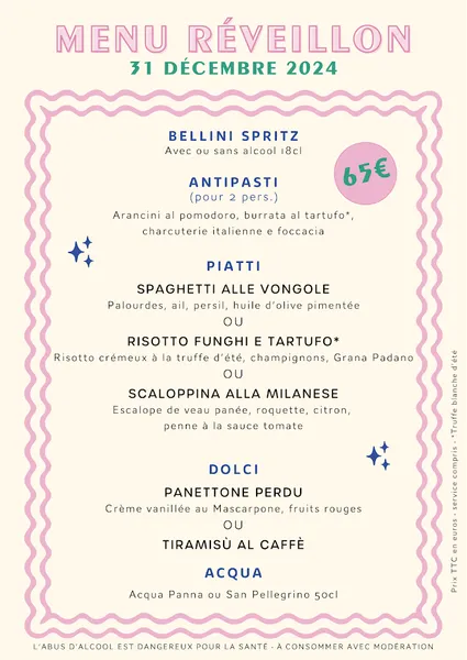 menu 0 of Paola - Le Clan des Mamma Nantes