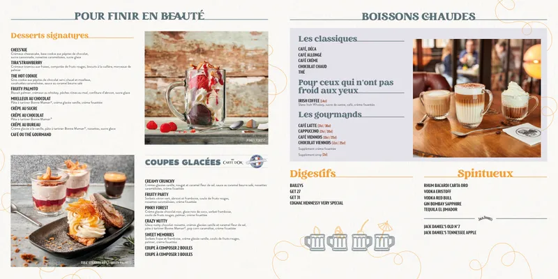 menu 2 of Au Bureau