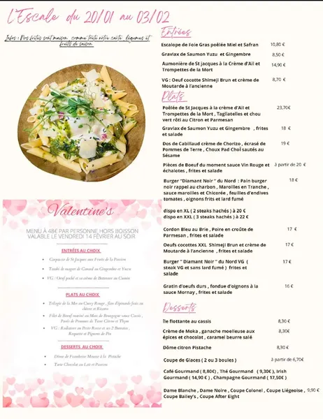 menu 0 of Restaurant L'Escale