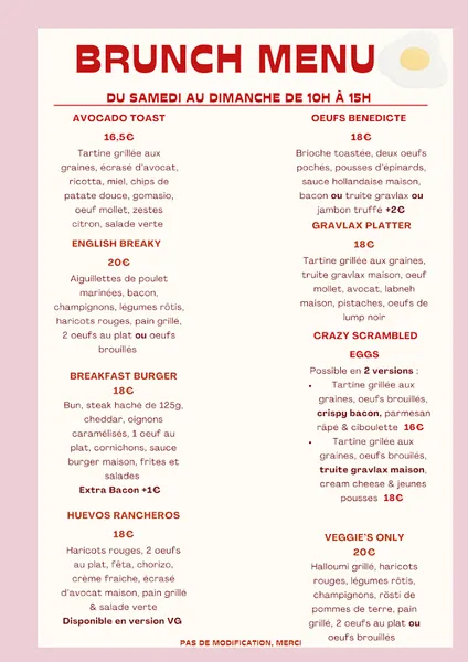 menu 1 of Milwaukee Café