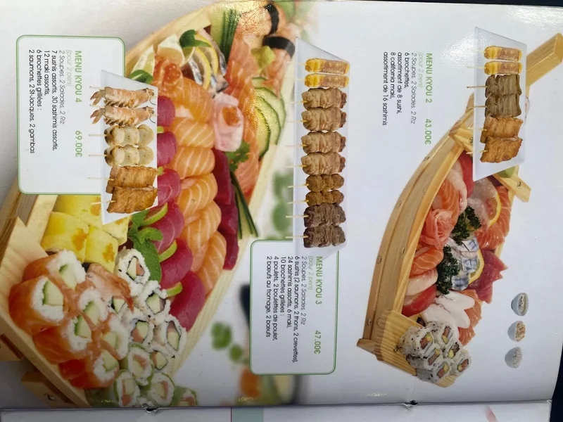 menu 0 of i Sushi