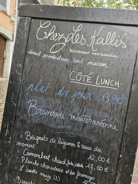 menu 1 of Les Kalli's restaurant & brunch