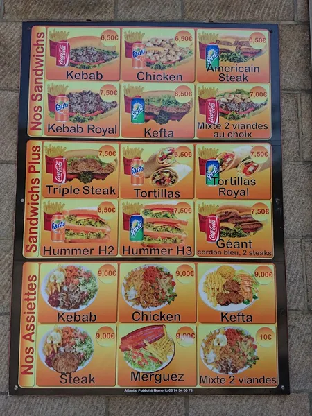 menu 2 of MAC Burger