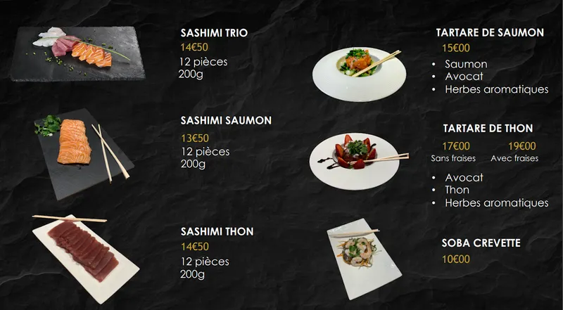 menu 1 of Tayafouza Goldenly's Sushi