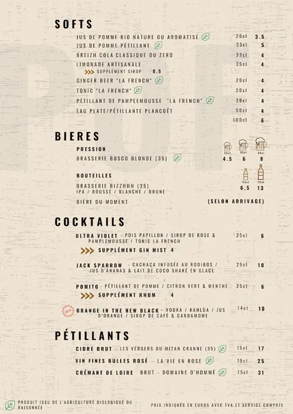 menu 0 of POF