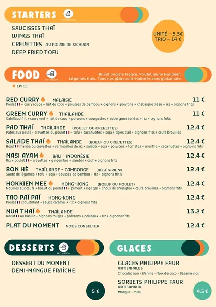 menu 0 of Santosha Saint-Nazaire