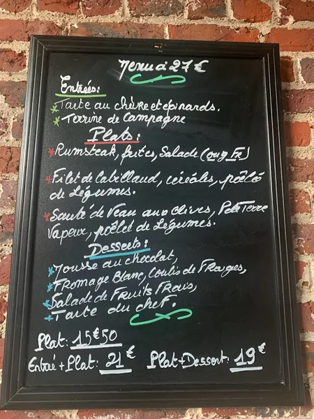 menu 0 of Restaurant Les Trois Marchands