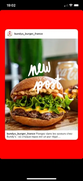 menu 1 of Bundy's Burger