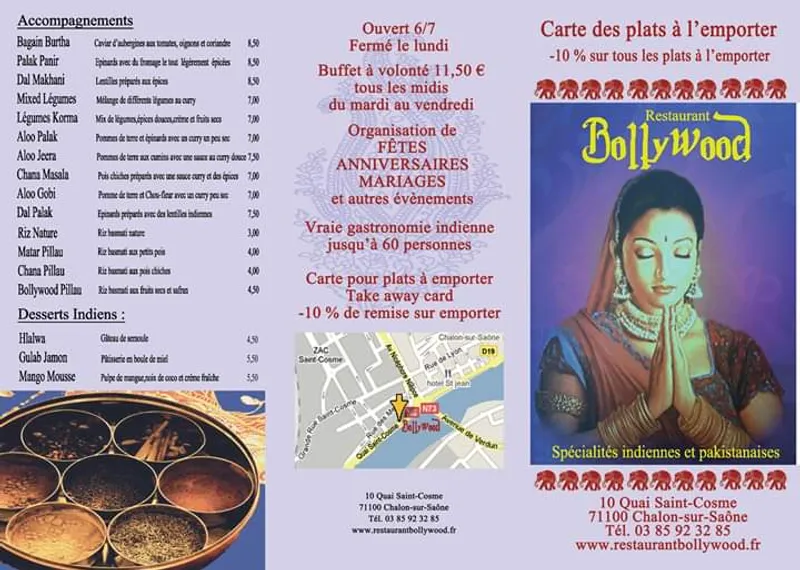 menu 1 of Bollywood