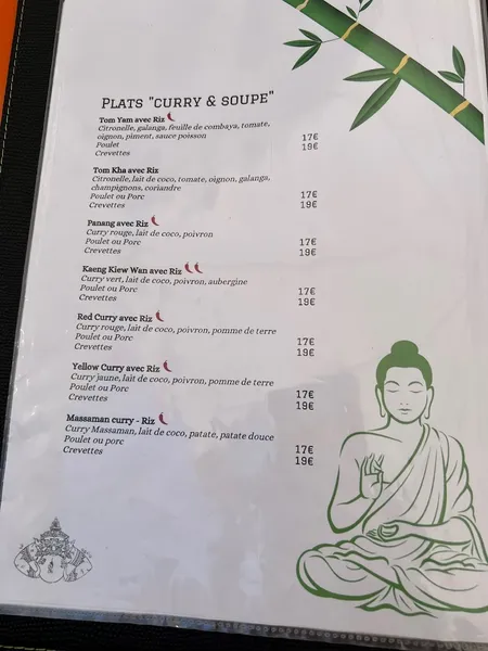 menu 0 of Sabaï-sabaï