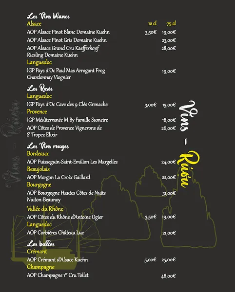 menu 2 of Chez ba noi