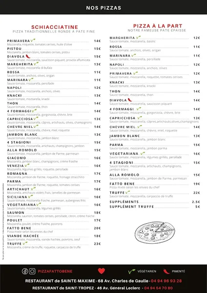 menu 0 of Fatto Bene