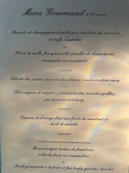 menu 0 of Au Petit Patio