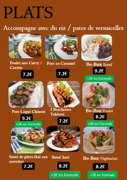 menu 1 of Bo Bun EXPRESS