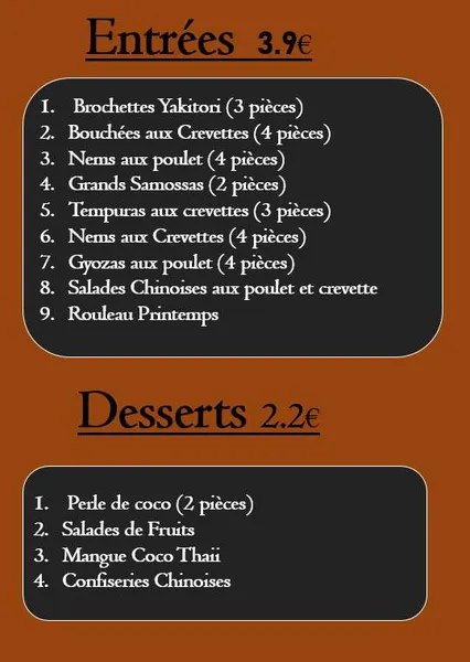 menu 2 of Bo Bun EXPRESS