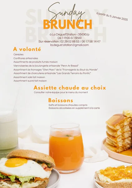 menu 2 of La Dégust' Station - Restaurant Gastronomique Brest