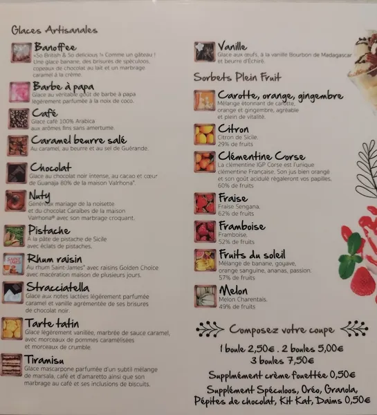 menu 0 of Crêperie du pré Saint Claude