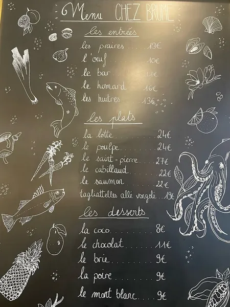 menu 0 of Chez Brume