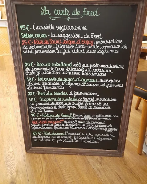 menu 0 of La Réserve
