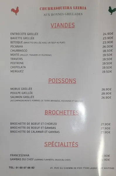 menu 0 of Churrasqueira Leiria