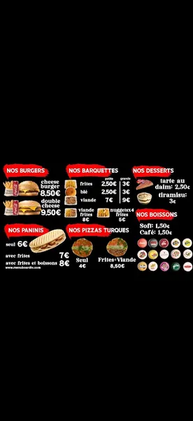 menu 1 of Restaurant du Sapin d'Istanbul
