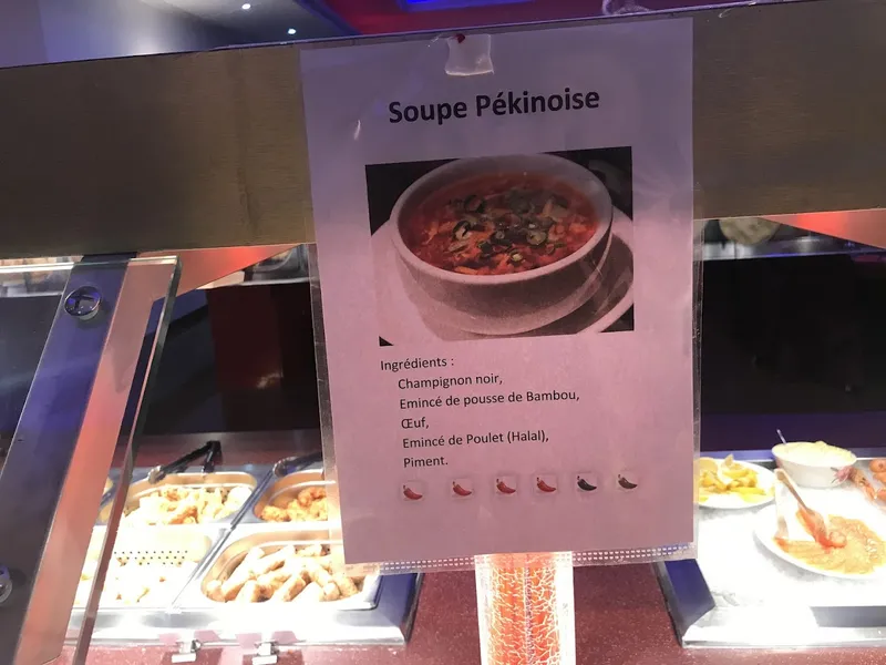 menu 1 of Palais de Chine