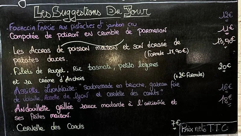 menu 0 of Aux deux chefs