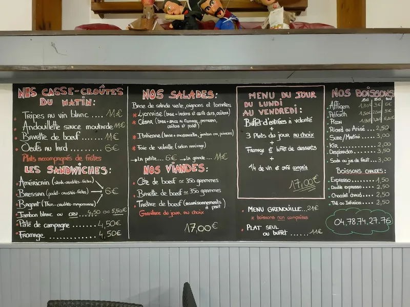 menu 0 of Au Bon Accueil
