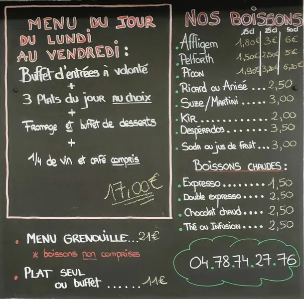 menu 1 of Au Bon Accueil