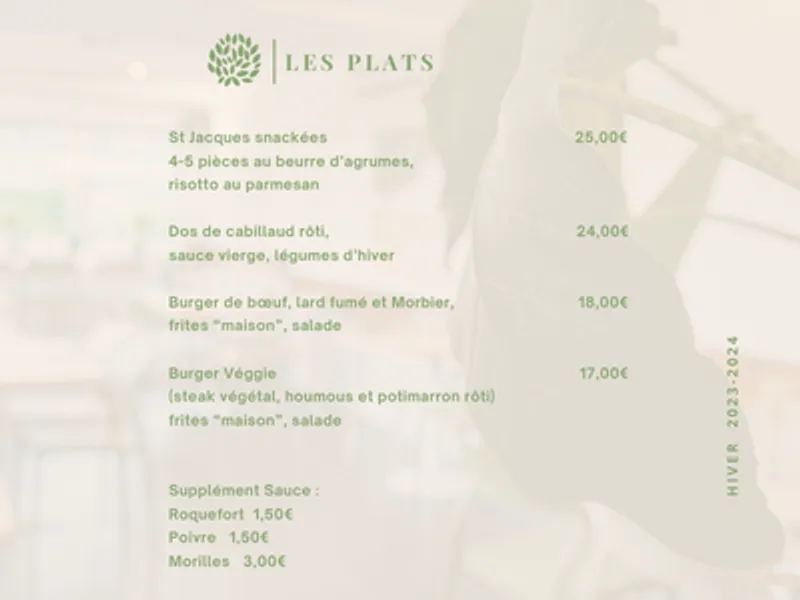 menu 2 of Les Jardins de la Cépière - Restaurant Terrasse