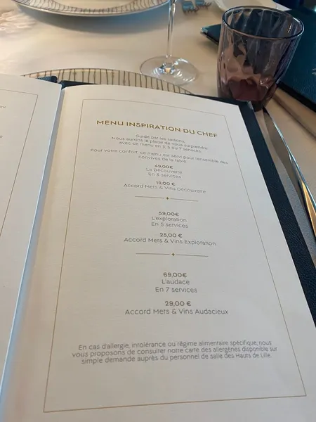 menu 1 of Les Hauts de Lille