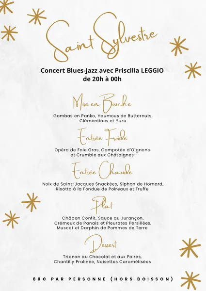 menu 1 of L'Opéra
