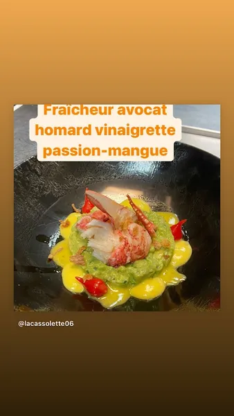 menu 1 of La Cassolette