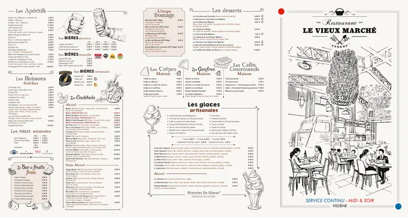 menu 0 of Restaurant Le Vieux Marché - Vedène