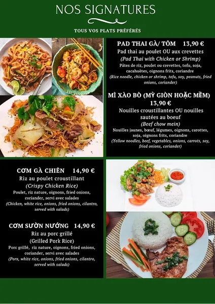 menu 1 of Pho 69