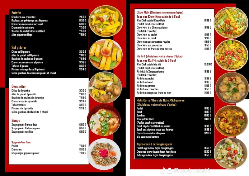 menu 0 of Wok Chef Halal Chinese