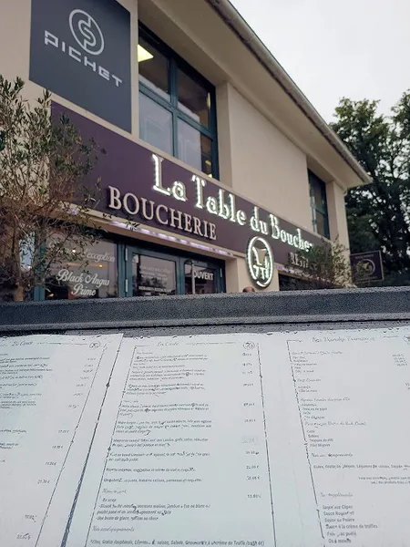 menu 0 of La Table du Boucher