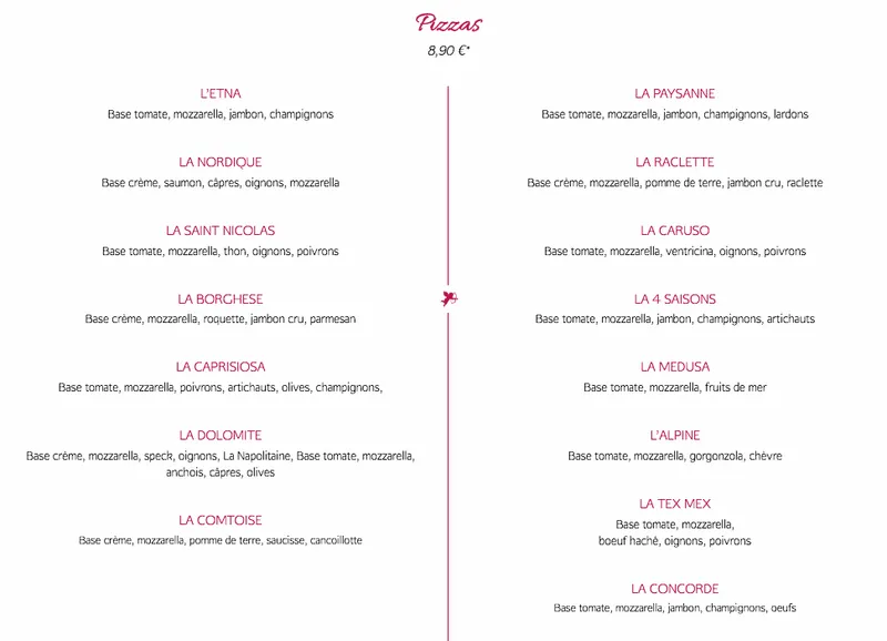 menu 0 of Trattoria L'Angelo