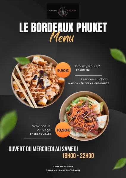 menu 1 of Le Bordeaux Phuket