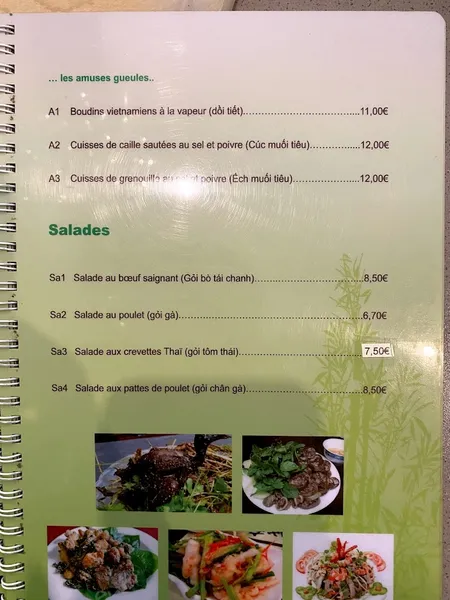 menu 0 of Phó Pasteur - Ex l'Obus