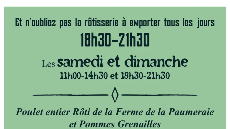 menu 2 of Le Café des Jacobins