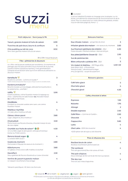 menu 1 of suzzi