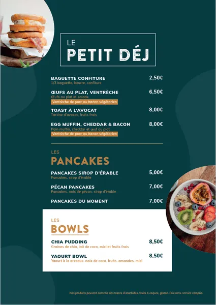 menu 0 of MaxiCoffee Concept Store