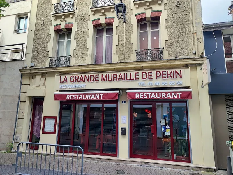 menu 2 of La Grande Muraille de Pekin