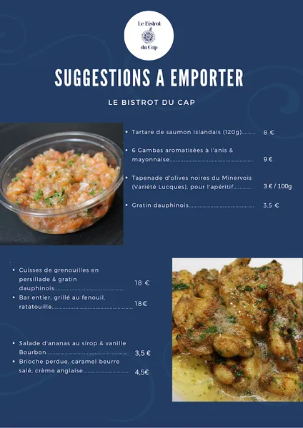 menu 0 of Le Bistrot du Cap