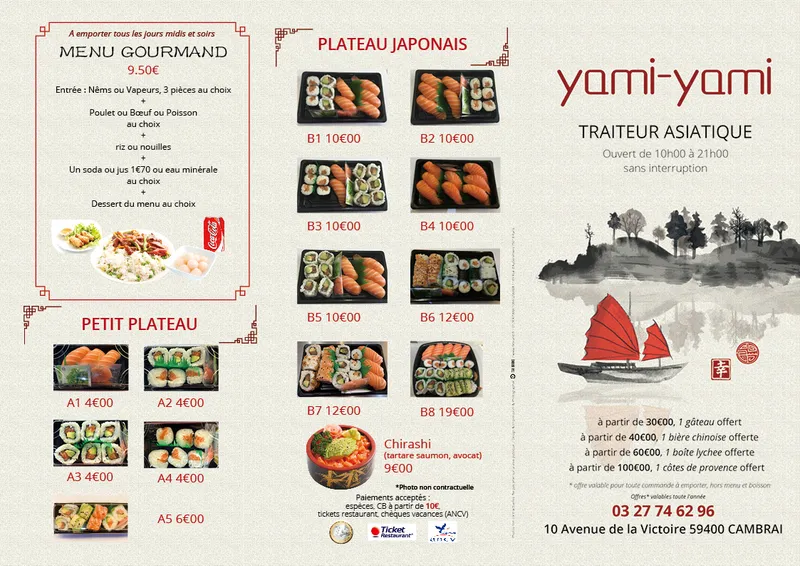 menu 1 of Yami Yami