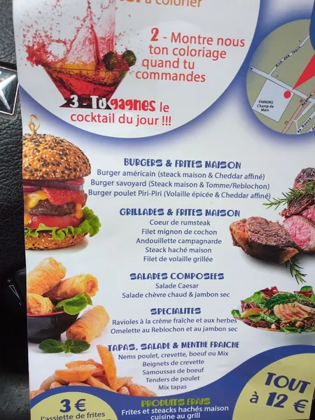 menu 0 of Café de Loriol
